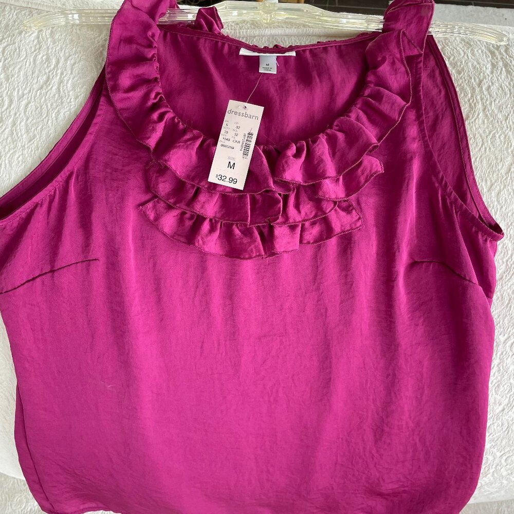 Fushia Sleeveless Top Medium